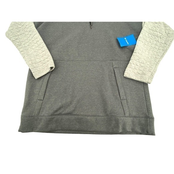NEW Columbia Sunday Summit Oversized Grey Funnel Neck Women’s Sweatshirt Size L - Picture 6 of 16